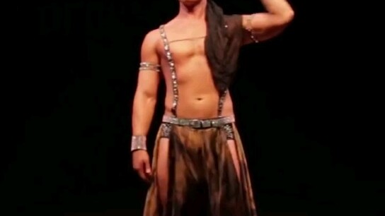 Male belly dancer