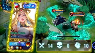 KADITA UNKILLABLE GAMEPLAY! 🔥 | KADITA BEST BUILD 2022 | TOP GLOBAL KADITA GAMEPLAY