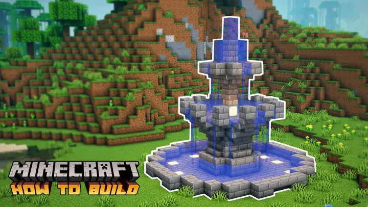 Minecraft: How to Build a Simple Medieval Stone Fountain