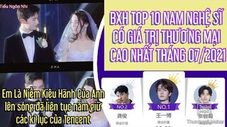 Top 10 Nam nghệ sĩ có giá trị thương mại cao nhất 07/2021; 'Kiêu Hãnh' lên sóng liên tục giữ kỉ lục