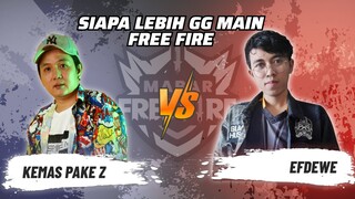 Kemas Pake Z vs Efdewe: Skill Siapa Lebih GG Main FF? | Mabar Free Fire Match 75 #short