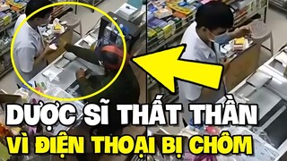 Thanh niên mua thuốc "TIỆN TAY" chôm luôn điện thoại của dược sĩ | TIN GIẢI TRÍ