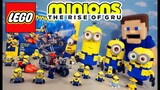 Minions 2 - Rise of Gru LEGO Movie Playsets! Robot Stop Motion Adventure