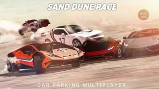 Sand Dune Race| Car Parking Multiplayer | Using supercars with sk cast