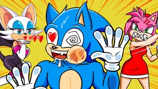 Sonic meninggalkan Amy dan menikahi Bai Fumei Luoji, dan akhirnya tragis