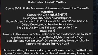 Tim Denning – LinkedIn Mastery Course Download