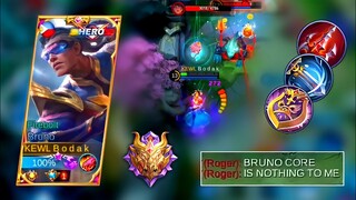 AGGRESSIVE ROGER GAMEPLAY VS BODAK | BRUNO BEST BUILD S22 - MASTER BODAK MLBB