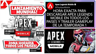 ULTIMA HORA! TRAILER Y HORA EXACTA PARA DESCARGAR APEX LEGENDS MOBILE EN CADA PAIS!