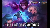 Upcoming 3 KOF skin's intro sound and voiceover