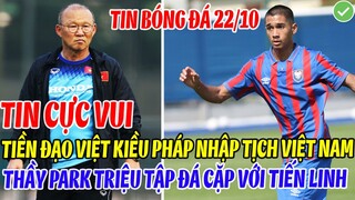TIN CỰC VUI: TIỀN ĐẠO VIỆT KIỀU PHÁP NHẬP TỊCH VIỆT NAM, THẦY PARK TRIỆU TẬP ĐÁ CẶP CÙNG TIẾN LINH