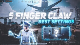 SYNZX 5 FINGER SETTINGS BASIC, CONTROL, SENSITIVITY 🔥| PUBG MOBILE