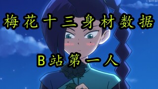 梅花十三身材数据【刺客伍六七】B站第一人