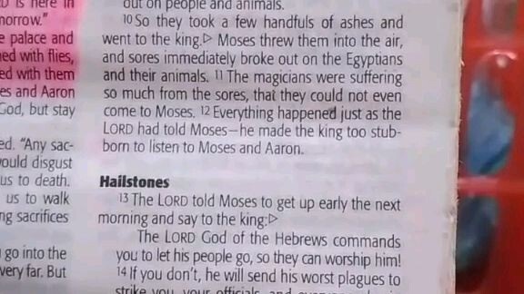 Daily Verse.                  Exodus 9:8-12