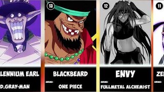 25 Best Anime Villains of All Time