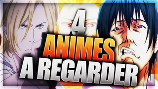 4 ANIMES INCROYABLES que vous DEVEZ VOIR !