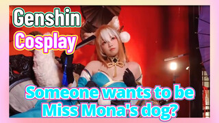 [Genshin,  Cosplay] Someone wants to be Miss Mona's dog?