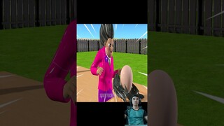 Scary Teacher 3D vs Squid Game Challenge Miss T' Hair Styling Miss T Loser vs Granny Win #shorts