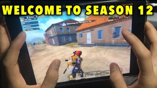 WELCOME TO SEASON 12 | FOUR FINGER CLAW HANDCAM | PUBG MOBILE - IPAD MINI 5