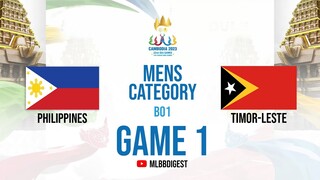 Philippines vs Timor-Leste Game 1 SEA Games 2023 MLBB Male Category | English