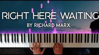 Right Here Waiting by Richard Marx piano cover | with lyrics / free sheet music