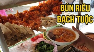 Bún riêu, Canh bún BẠCH TUỘC hơn 15 năm lúc nào cũng đông khách