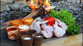 Cooking Buffalo Chicken BBQ Recipe in my Garden Eating So Delicious