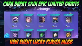 NEW EVENT LUCKY PLAYER & DIAMOND VAULT GRATIS SKIN EPIC LIMITED PERMANEN | MOBILE LEGENDS BANG BANG