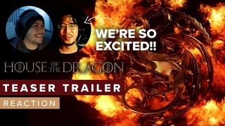BOYFRIENDS REACT | House of the Dragon Official Teaser Trailer + Official Teaser Reaction | HBO Max