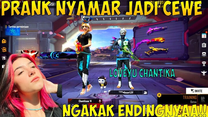 PRANK NYAMAR JADI CEWE CANTIK AUTO DI GODAIN BUAYA FF