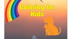 A Coloring Book for Young Kids: Cats and Dogs