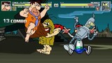 AN Mugen #311: Fred Flintstone & Captain Caveman VS Bender & George Jetson