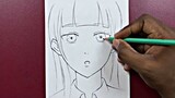 Easy anime drawing | how to draw cute anime girl