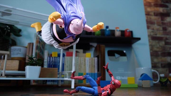 [Dragon Ball] Stop-motion animation丨Fighting Demon God Buu VS Spider-Man [Animist]