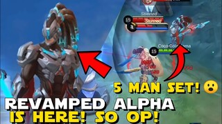 REVAMPED ALPHA IS HERE! NEW ULTIMATE AND NEW REMODEL! MOBILE LEGENDS REVAMPED ALPHA IS OP!