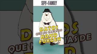 DATOS y CURIOSIDADES de BOND FORGER parte2 #spyxfamily #bond #anya