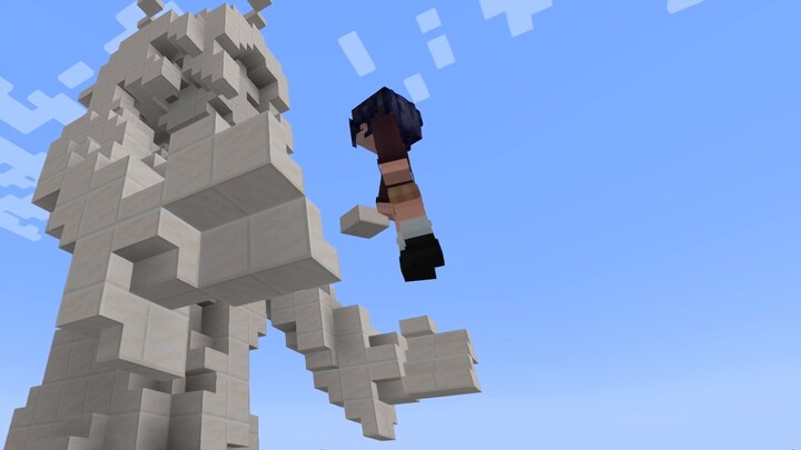 【Minecraft】Teach you how to build an angel statue