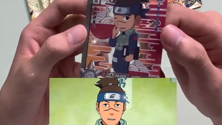 There were only seven packs of 299 Naruto cards, and the guy spent a lot of money to open them, and 