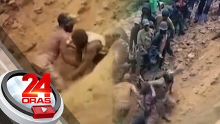 9 na minero, ligtas na nakalabas mula sa gumuhong gold mine | 24 Oras