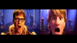 Kristoff (Jonathan Groff), Weezer - Lost In The Woods (From "Frozen 2") Split-Screen Comparison