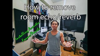 HOME RECORDING 101:With Acoustic Foams vs No Acoustic Foams | How to remove Room Echo | Tagalog