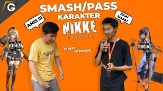 Smash Or Pass karakter Nikke The Goddess Of Victory - Gamebrott Street Interview