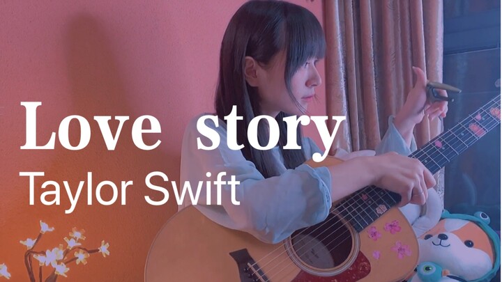[Big cat fingerstyle love story] I played Taylor Swift's another pit song with Taylor guitar