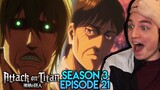 THE SECRET OF THE TITANS!! | Attack on Titan REACTION Season 3 Episode 21 (Attack Titan)
