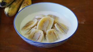 ทำกล้วยบวชชีให้อร่อยน่ากิน กล้วยไม่ฝาด กะทิขาวสวยสีไม่คล้ำ / Banana in coconut milk