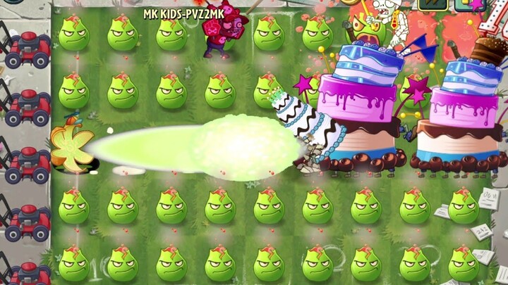 PVZ2 challenge | 1000 plants vs Birthday cake + fast zombie level 50 - PVZ2 MK