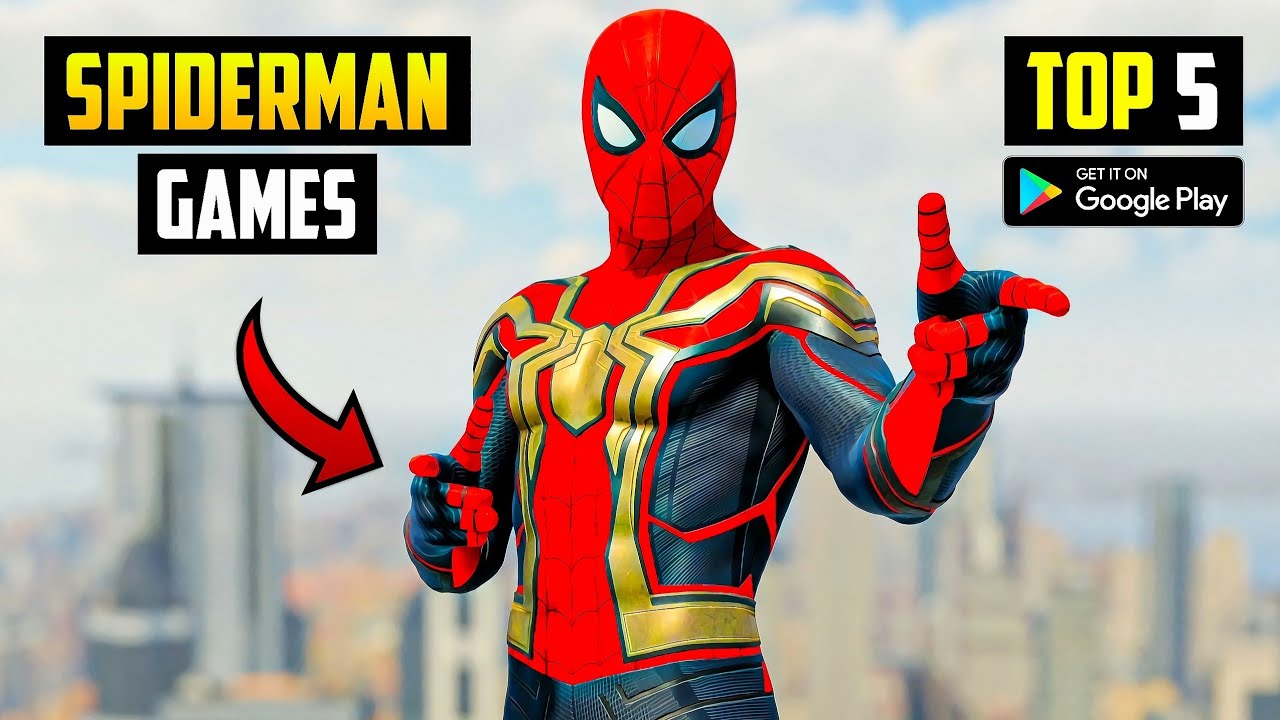 Top 5 Best Spider Man Games For Android 2022  High Graphics Spiderman Games  (Online/Offline) 