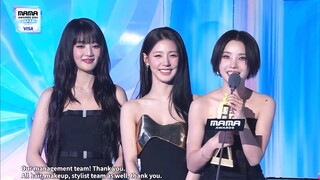 (G)I-DLE 241123 "BEST VOCAL PERFORMANCE GROUP"获奖｜MAMA頒獎典禮