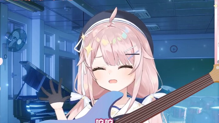 My fingers are swollen from practicing guitar, and it feels different when I play it [永初塔菲]