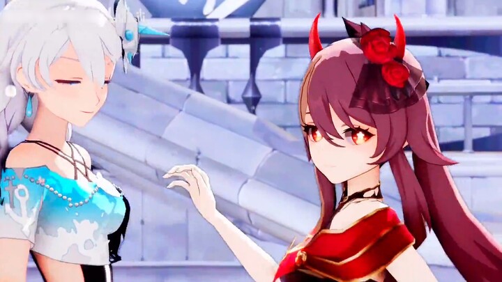 [Genshin Impact & Honkai Impact 3]❤️❤️Tahan Kakak Kao❤️❤️Pesta Berbahaya Kuto dan Kiana❤️❤️Merah dan