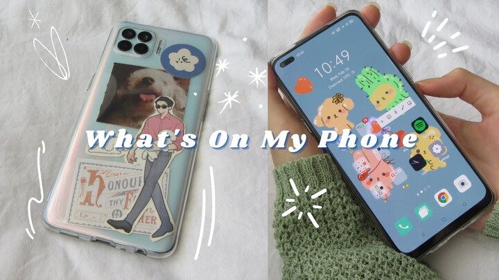 📱What's on my phone | android | Oppo A93 | + diy aesthetic phone case